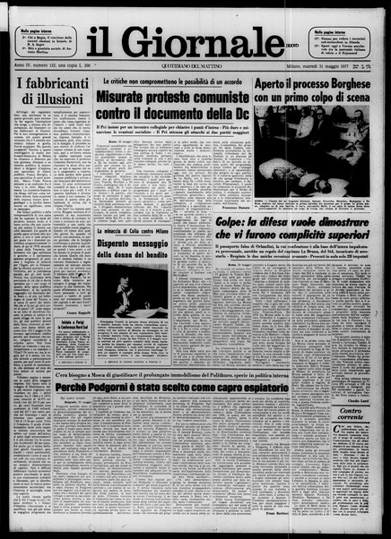 Il giornale nuovo : quotidiano del mattino